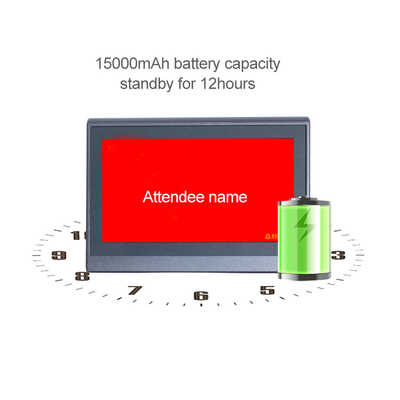 DC12V tweezijdige Elektronische Naamkaart 7 Duimlcd het Vertoningsscherm