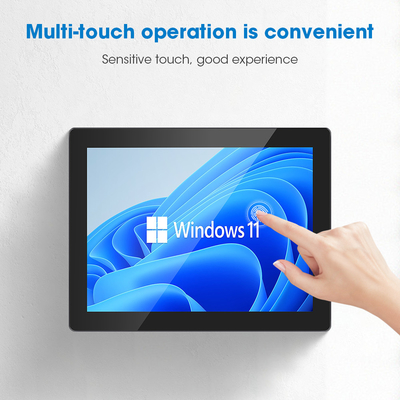 1280*1024 Resolutie Touch Panel PC Capacity Touch Screen 350 Nits Helderheid 64G SSD opslag