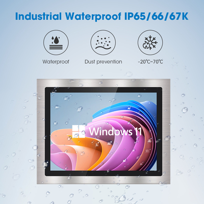 Zilveren aanraakscherm Waterdicht LCD-scherm met VGA\\DVI\\USB