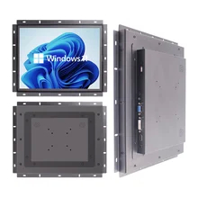 1000cd/m2 Helderheid Industriële monitor met krabstoestand aluminium frame