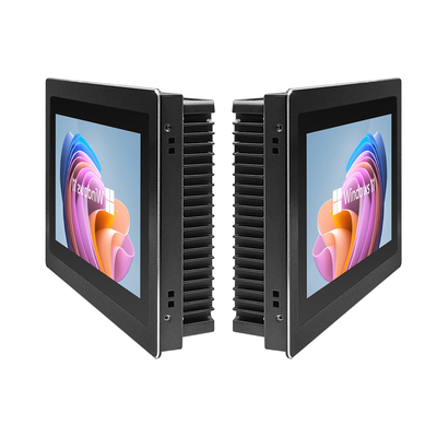 I3 CPU Embedded Touch Panel PC 32G/64G/128G/256G SSD-opslag en 12-36V invoerspanning