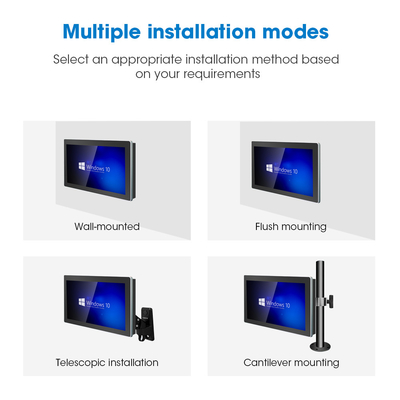 Helderheid Win 10/11/Linux Touch Panel PC met rijke opslagruimte en kristalhelder resolutie