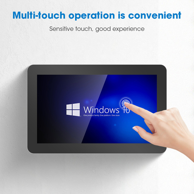 Industrial Capacitive Touch Panel PC met Win 10/11/Linux 1920*1080 Resolutie 32G-256G SSD-opslag 350 Nits
