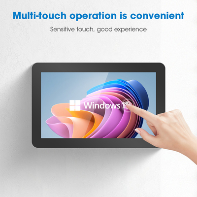 capacitieve touchscreen HD industriële panel PC VGA/COM/USB/RJ45/Audio JACK Vibrant display
