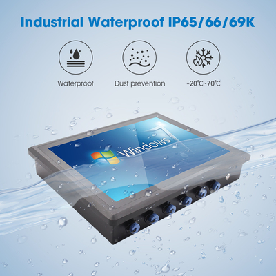 IP67 Waterdicht industrieel paneel PC 1280 X 1020 Resolutie Windows Intel J6413 350cd/m2 Helderheid