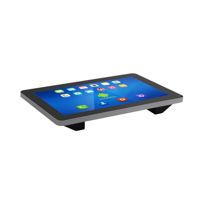 Black Rugged Android Touchscreen Panel PC Font Panel Mount met RS232 en 8G/16G/32 EMMC-opslag