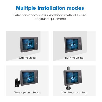 Robuuste 15 inch Android Panel PC met VESA Mount 1 X 100M LAN IP65 Certificering Ethernet