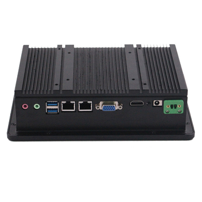 USB/RJ45/COM/VGA/HDMI/DC12V ventilatorloze industriële panel-pc met 12-36V ingangsspanning