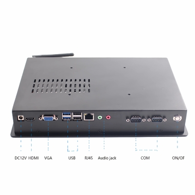 10.1 inch J1900 Industrial Embedded Touch Panel PC met meerdere interfaces