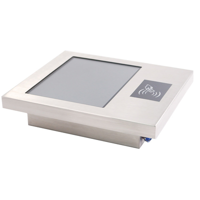 PC-paneel zonder ventilator van roestvrij staal met aanvaardbaar klantlogo en USB/RJ45/COM-interface