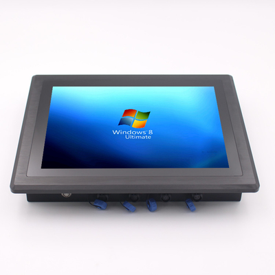 Industriële 64 GB SSD waterdichte pc met VESA-montage en 350 cd/m2 helderheid
