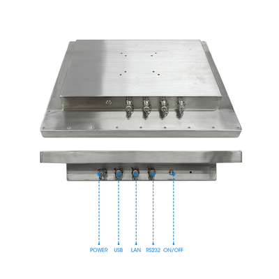 Panel van roestvrij staal PC 1280*1024 Resolutie Optioneel WIFI en 2G/4G/8G/16G geheugen voor industriële toepassingen