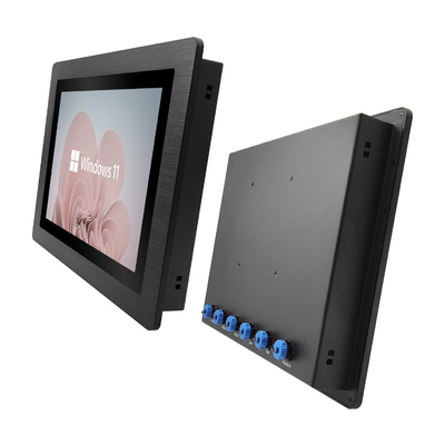Robuuste waterdichte paneel-pc met 12V DC-voeding en 64GB SSD, 128G/512G Optioneel