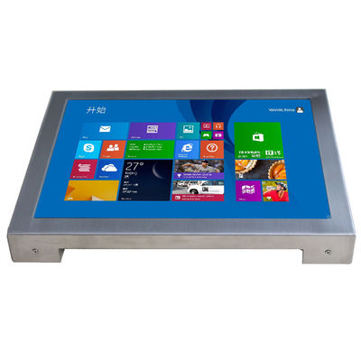 1.5mm IP66 CapacitiveTouch het Roestvrije staal van de het Schermmonitor