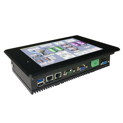 Dubbele Rj45 8 het Comité van de duim18w 350nits Ruwe Aanraking PC gelijkstroom 24V